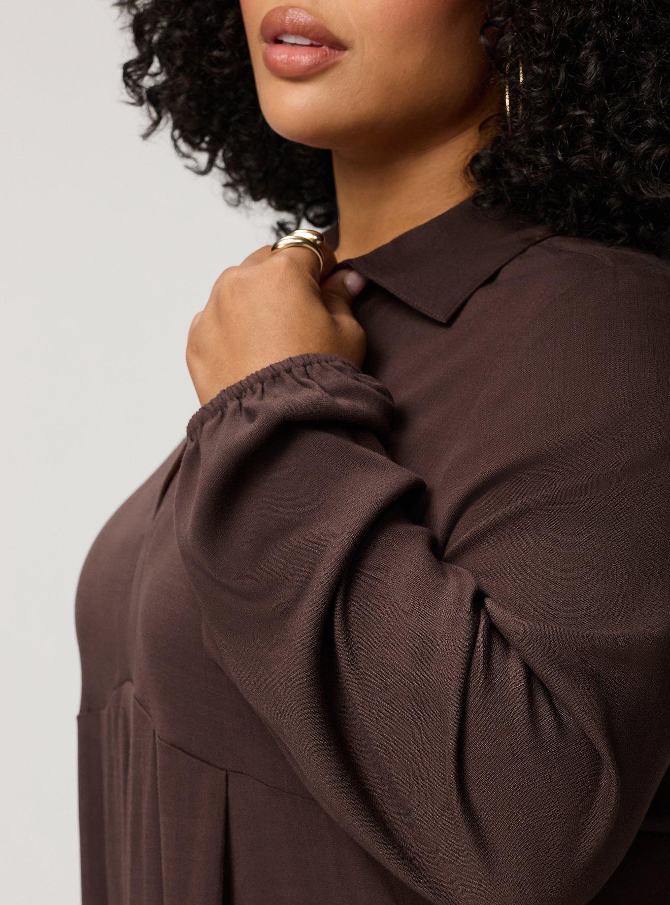 Plus Size Hi-Lo Tunic Top, JAVA, alternate