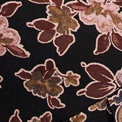 Hi-Lo Tunic Top, RHINE FLORAL DEEP BLACK, swatch