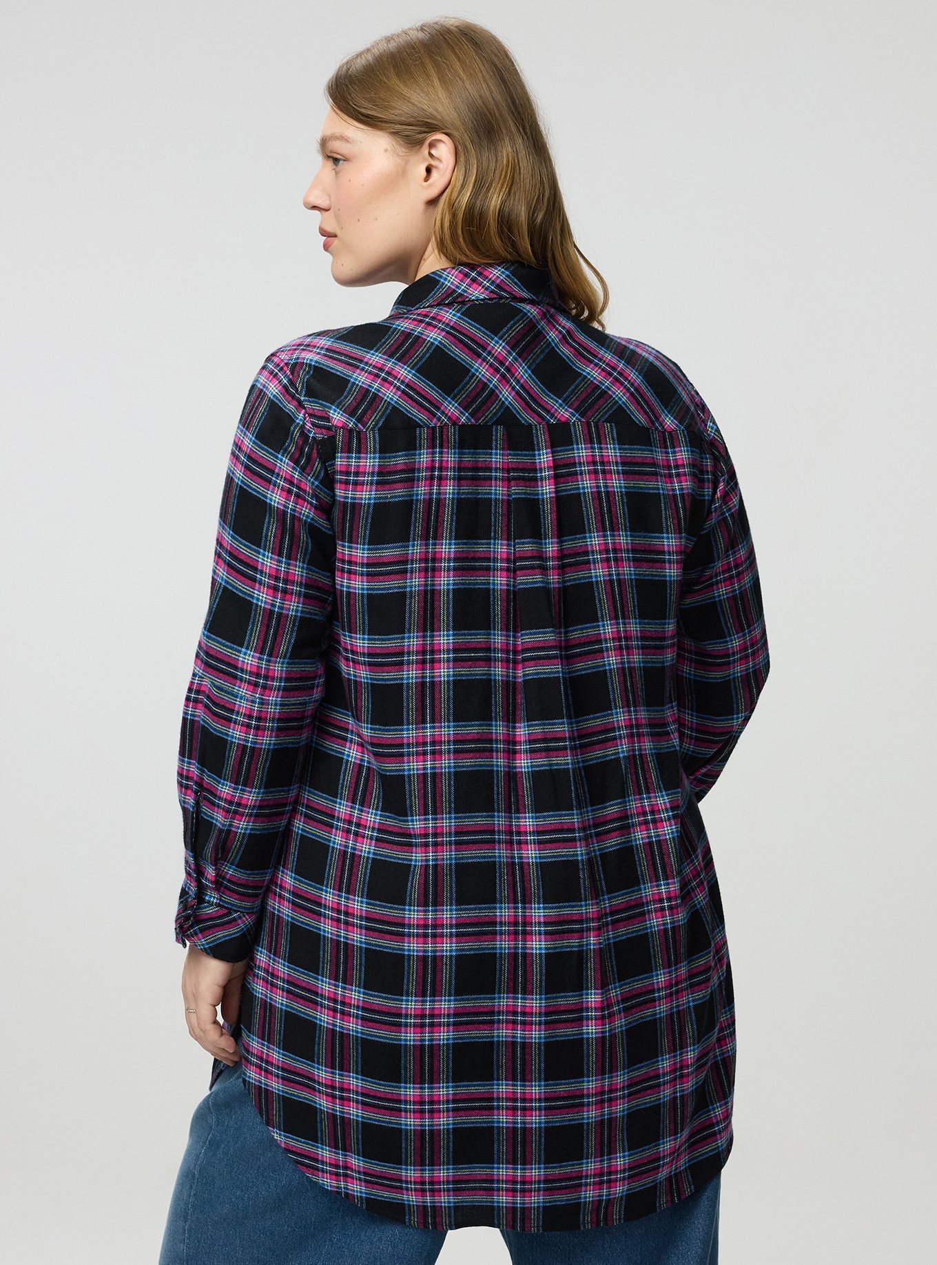 Lizzie Flannel Tunic, EVE PLAID MULTI, alternate