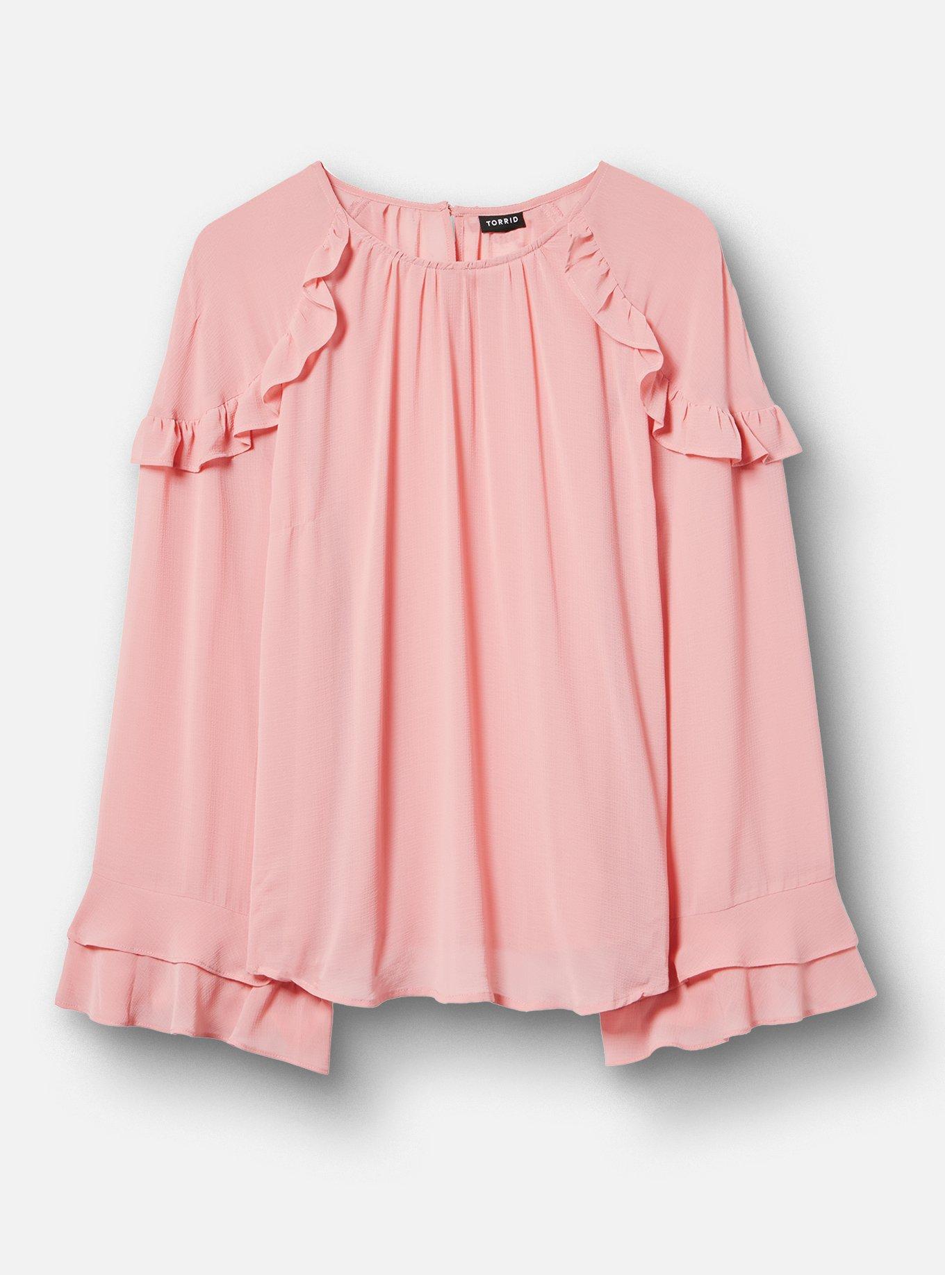 トップス AMERI RUFFLE FRILL CHIFFON BLOUSE Ameri（アメリ）の「RUFFLE FRILL CHIFFON BLOUSE（シャツ