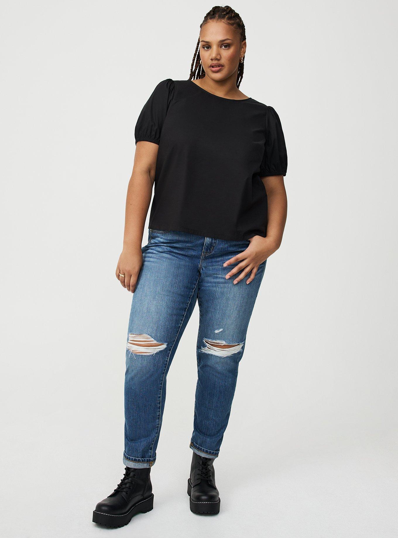Plus Size - Studio Poplin Back Bow Top - Torrid