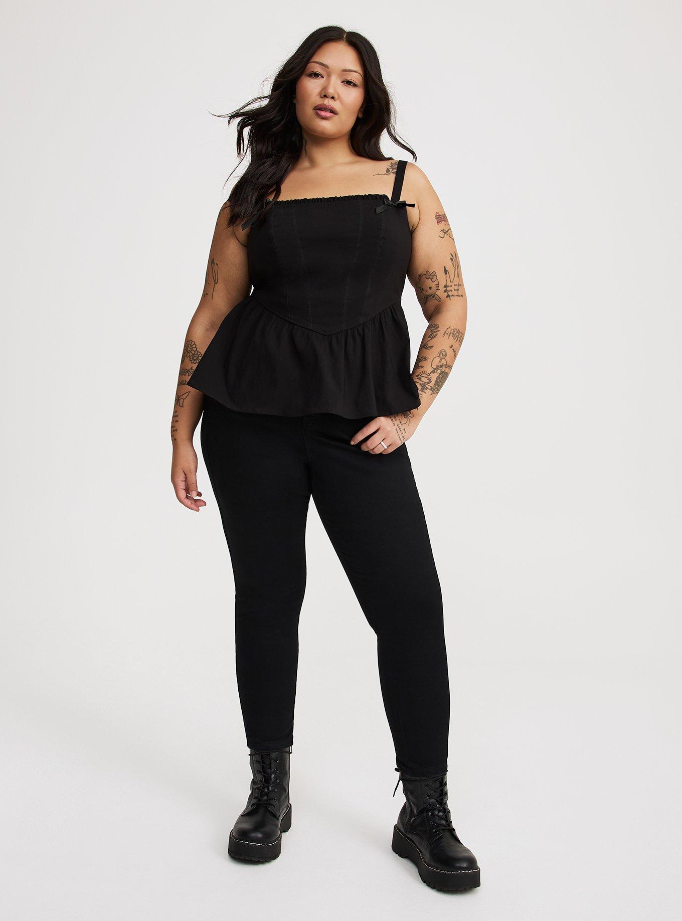 Peplum Corset Bow Top