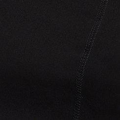 Plus Size Peplum Corset Bow Top, DEEP BLACK, swatch