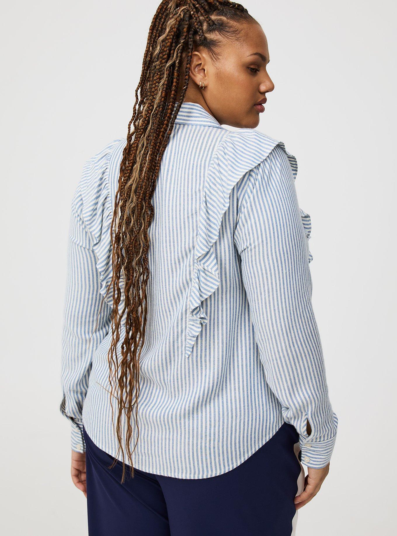 Ruffle Front Shirt