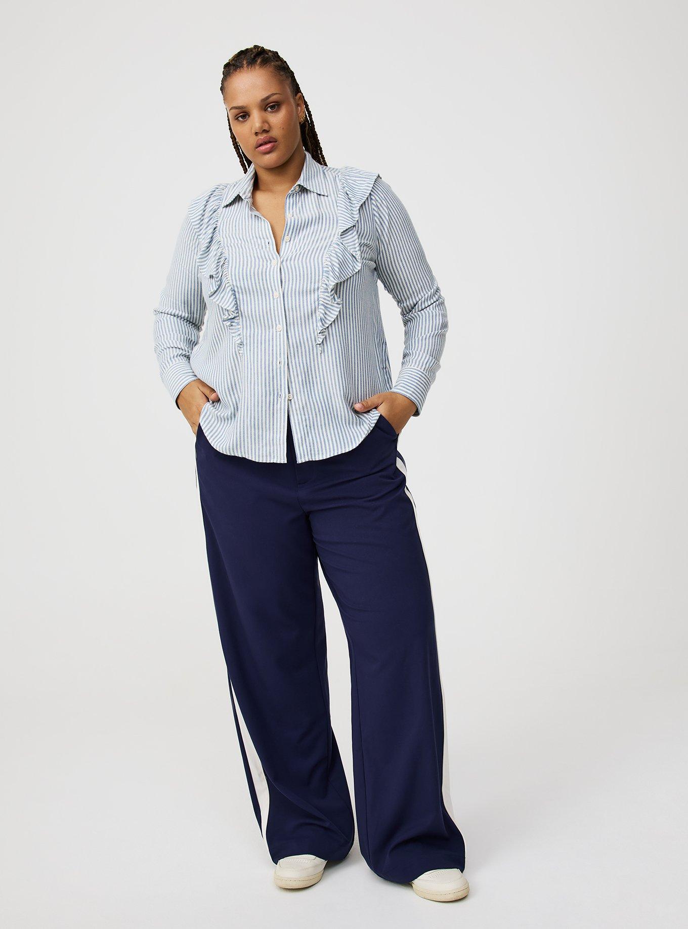 Ruffle Front Shirt