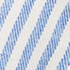 Plus Size Ruffle Front Button-Up Shirt, STELLAR STRIPE BRIGHT COLBALT, swatch