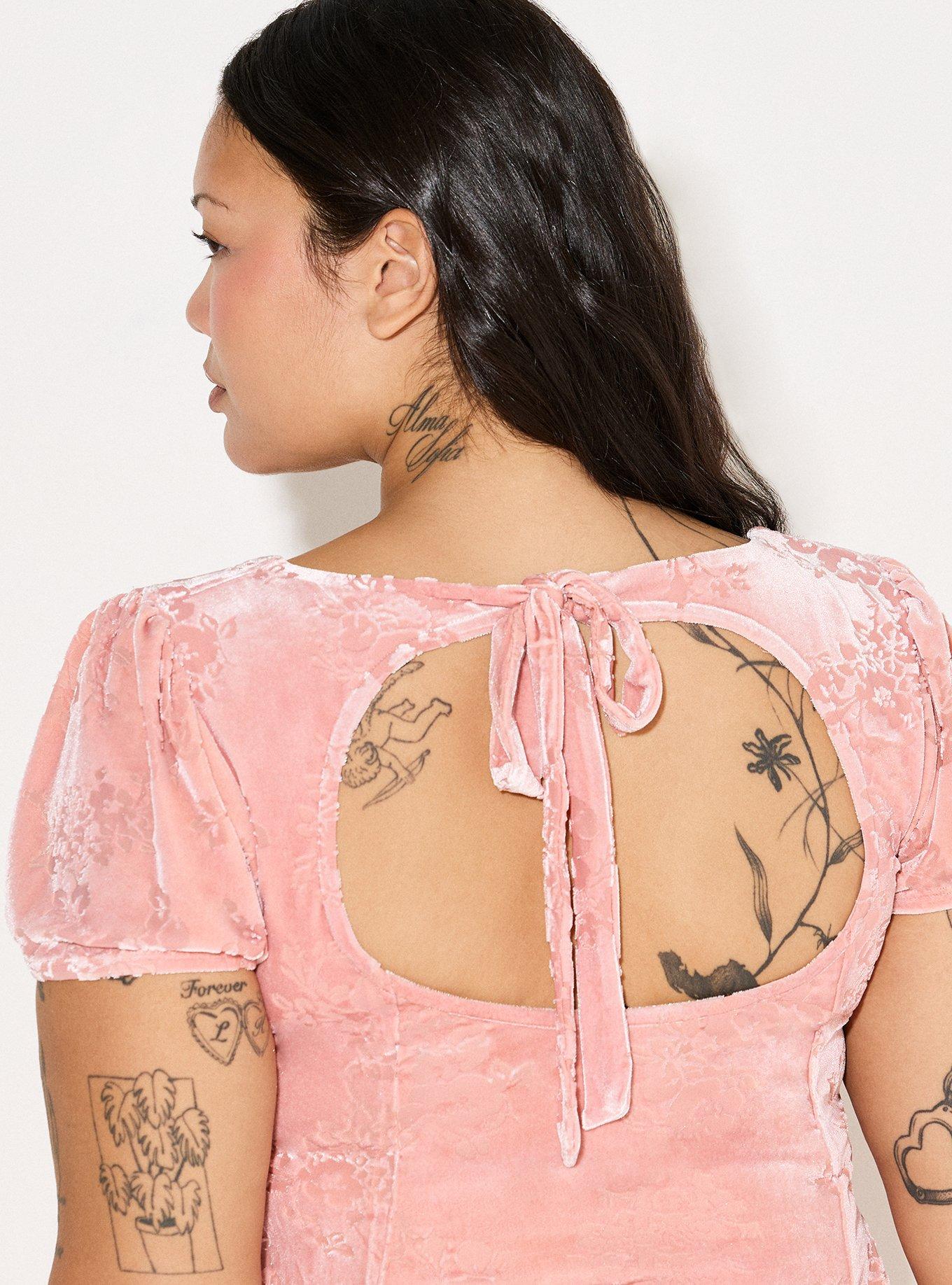 LoveSick Puff-Sleeve Lace Mini Dress