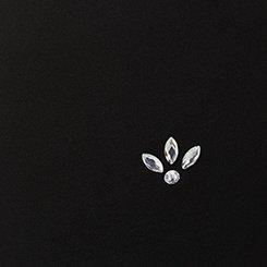 Modern Straight Embellished High-Rise Pant, DEEP BLACK, swatch