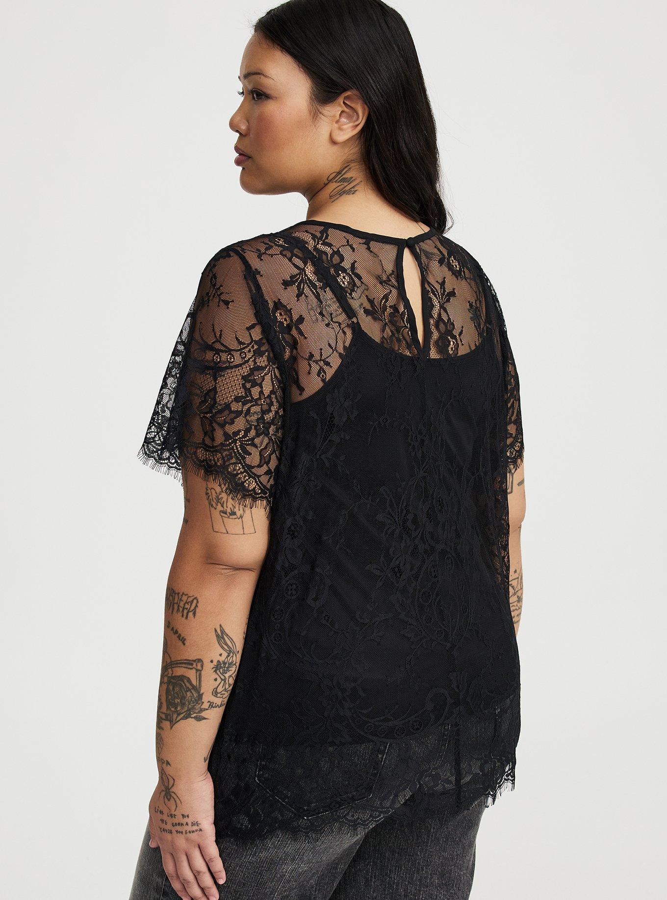 Abbey Short Sleeve Lace Top