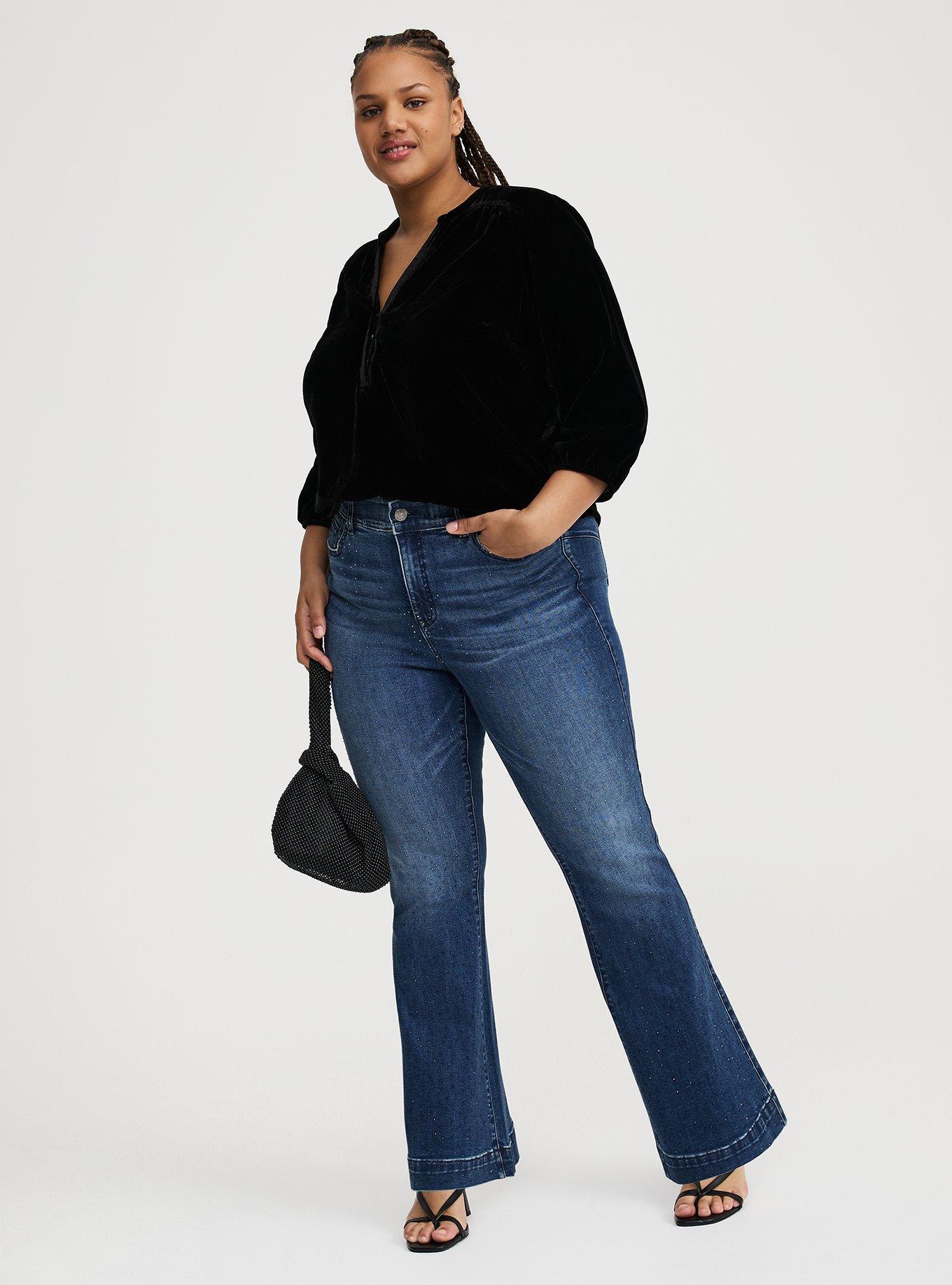 Harper 3/4 Sleeve Velvet Top