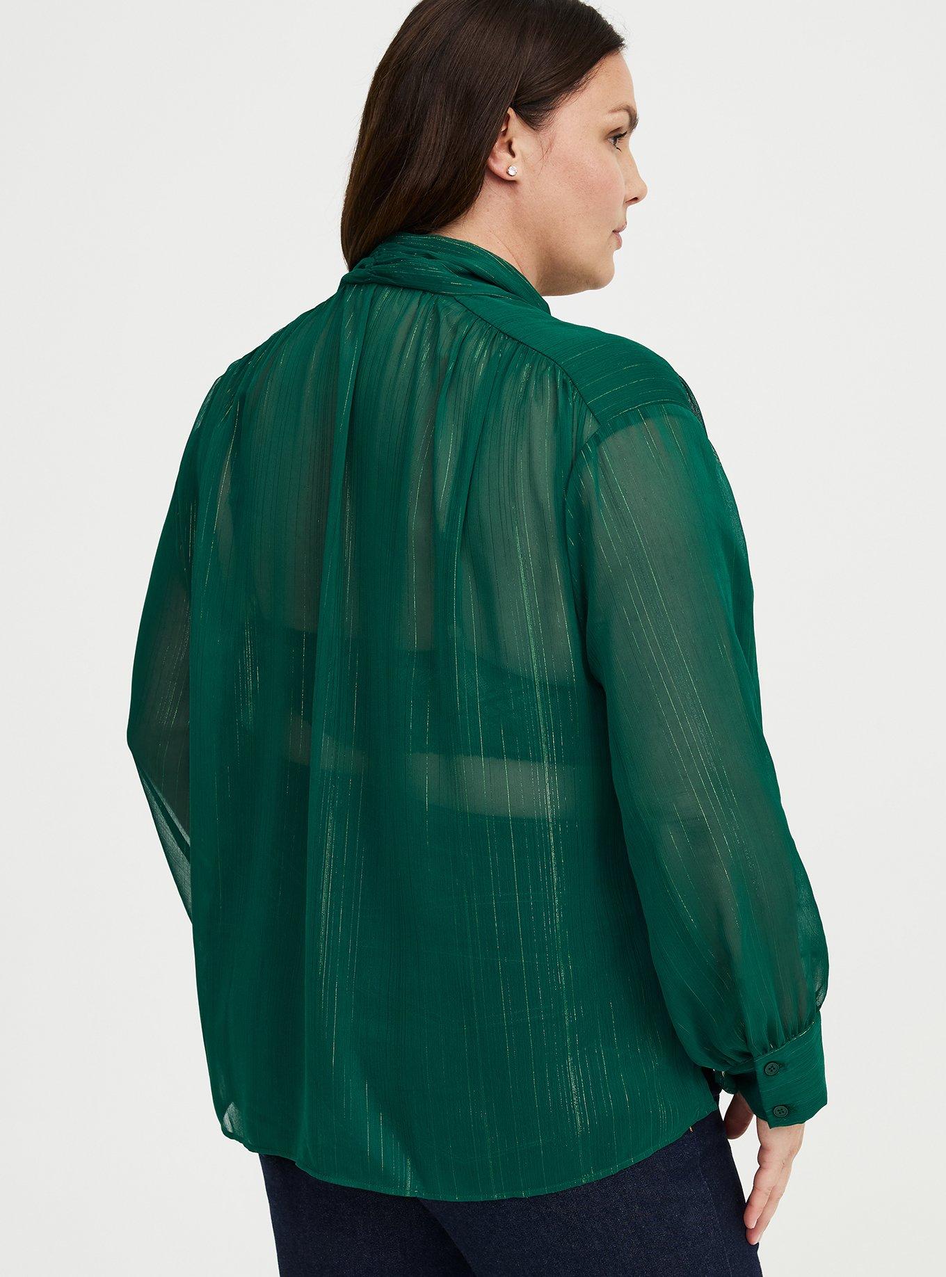 Chiffon Tie Front Blouse