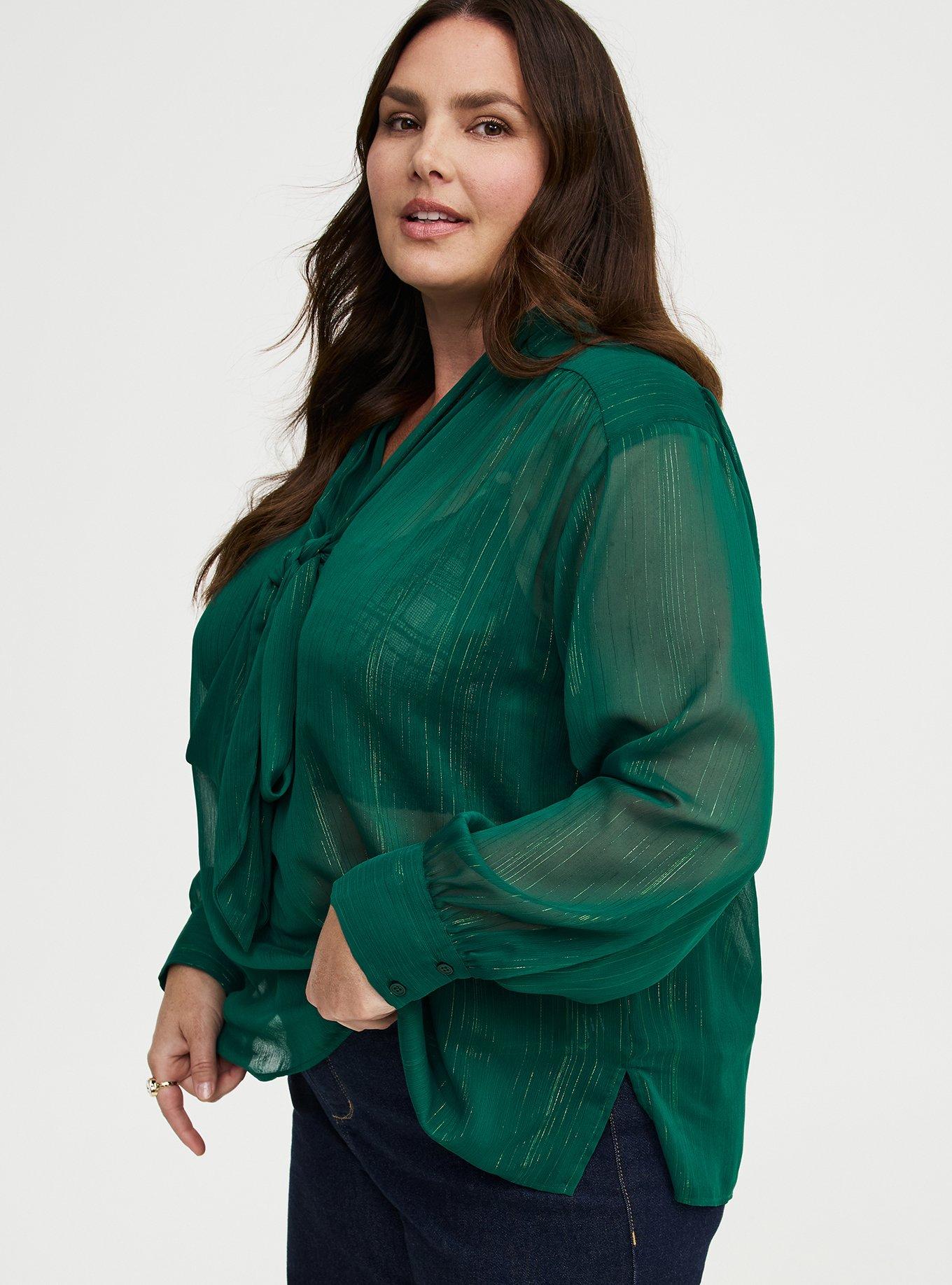 Chiffon Tie Front Blouse