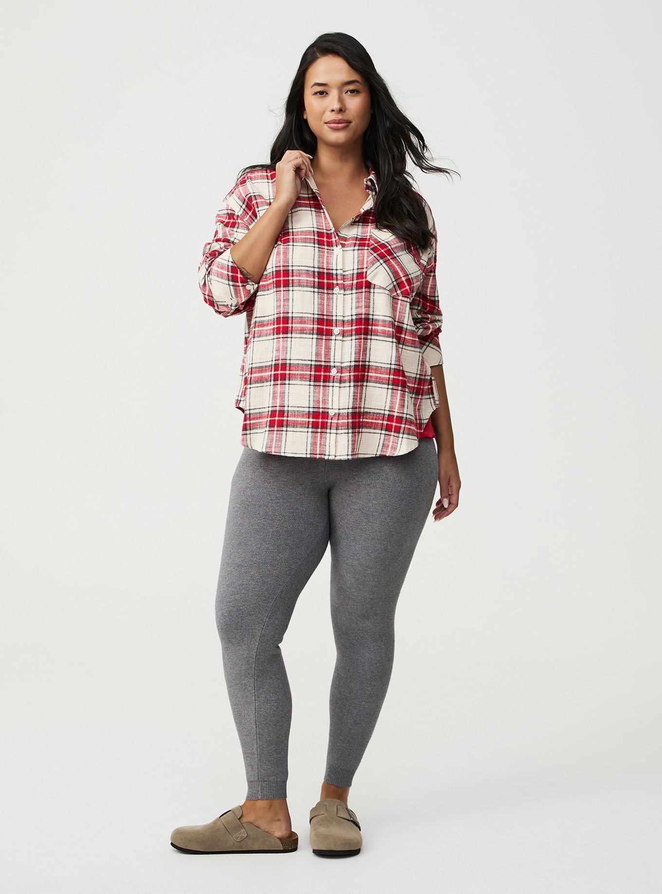 Oversized Cotton Flannel Shirt