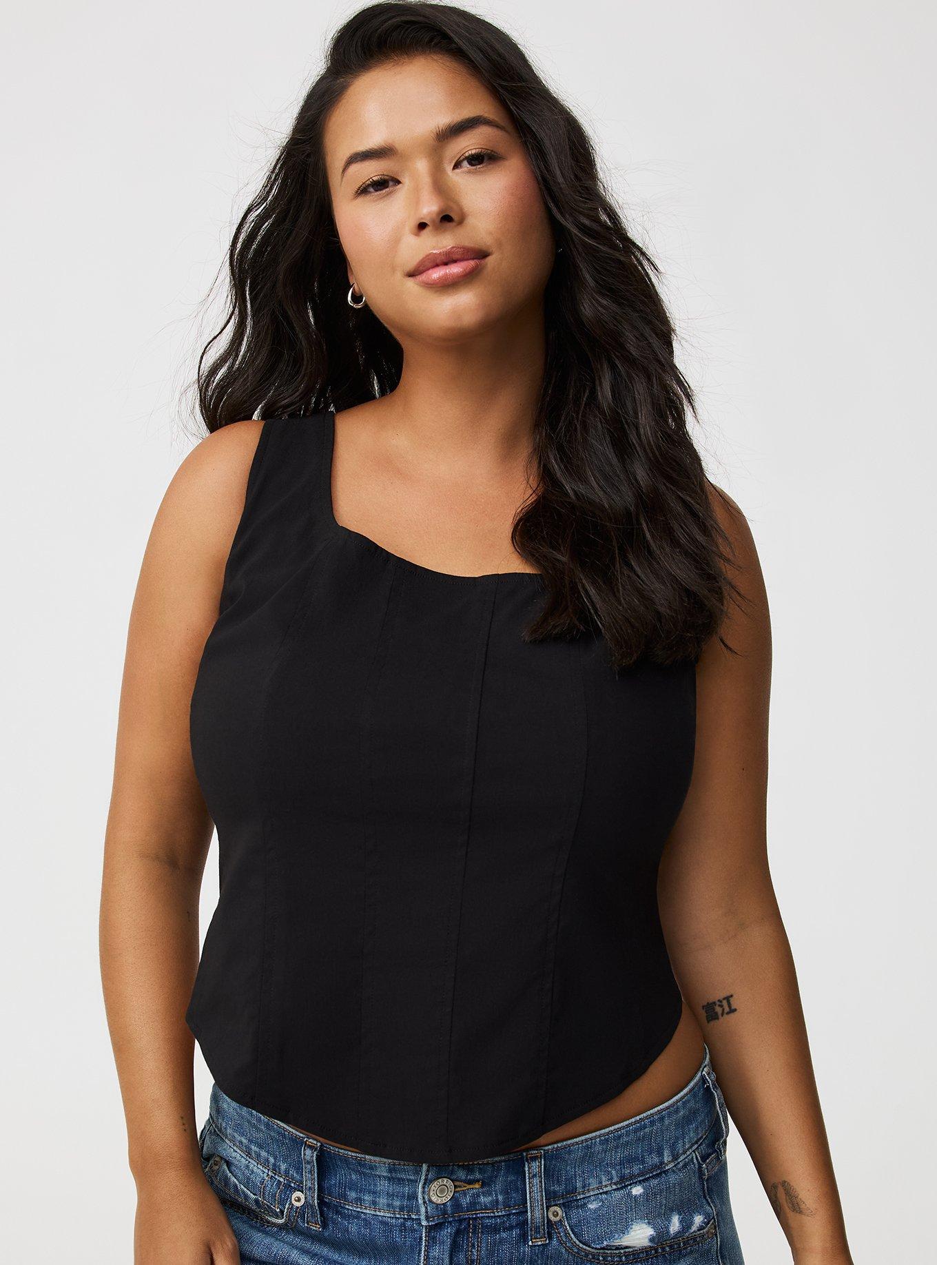 Plus Size - Zip-Up Corset Top - Torrid