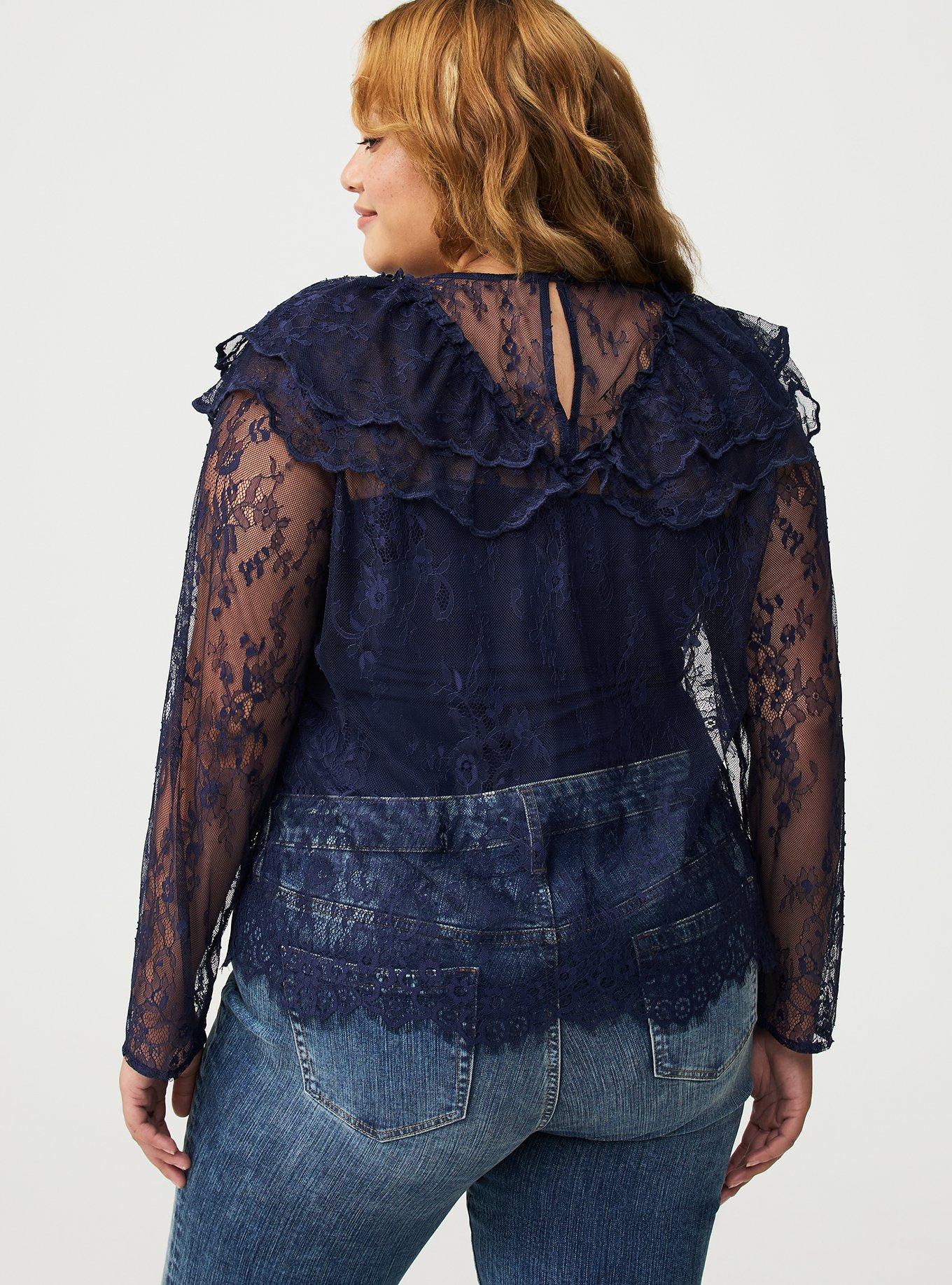 Ruffle Lace Top