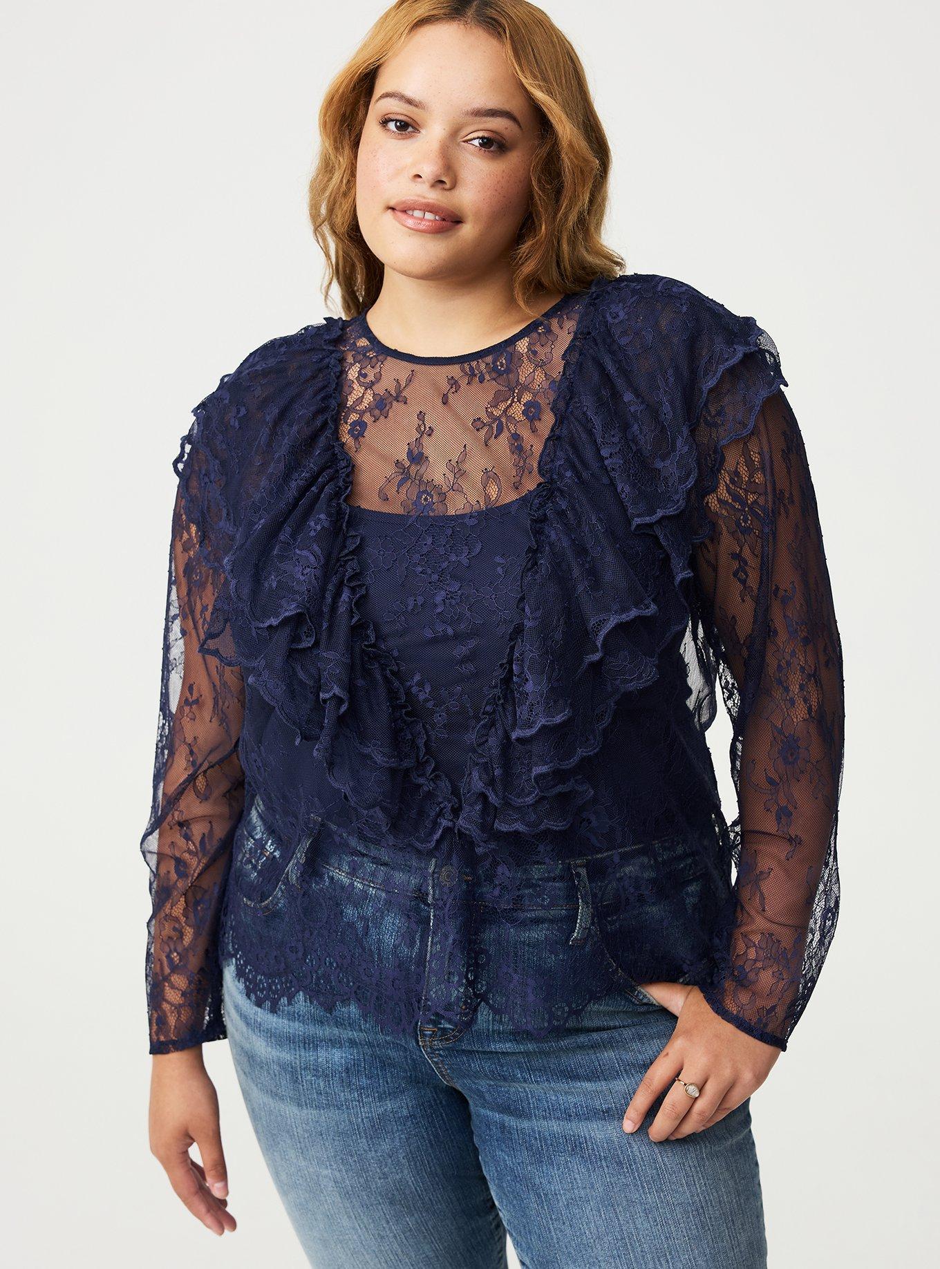 Ruffle Lace Top