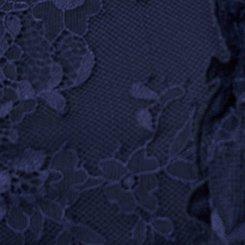 Plus Size Ruffle Lace Top, PEACOAT, swatch