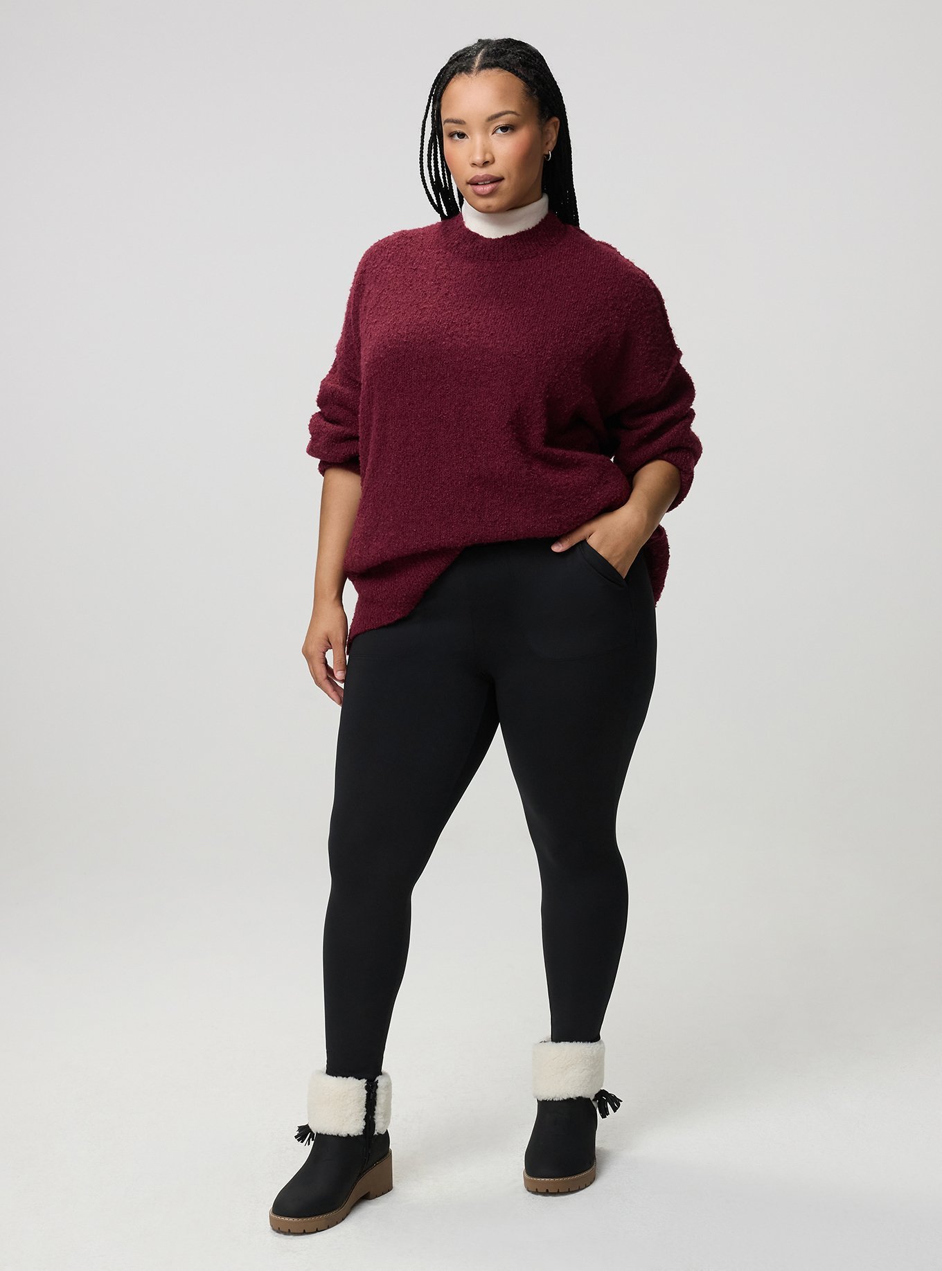 Full-Length Luxe Legging, DEEP BLACK, alternate
