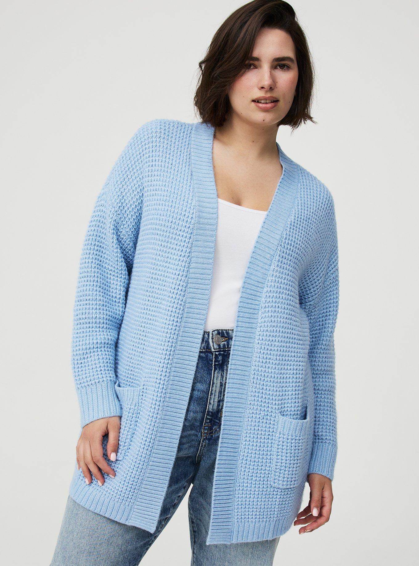 Plus Size - Drop Shoulder Open Front Cardigan - Torrid