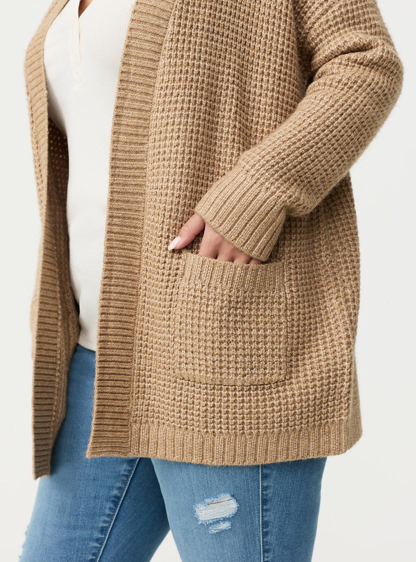 Plus Size - Drop Shoulder Open Front Cardigan - Torrid