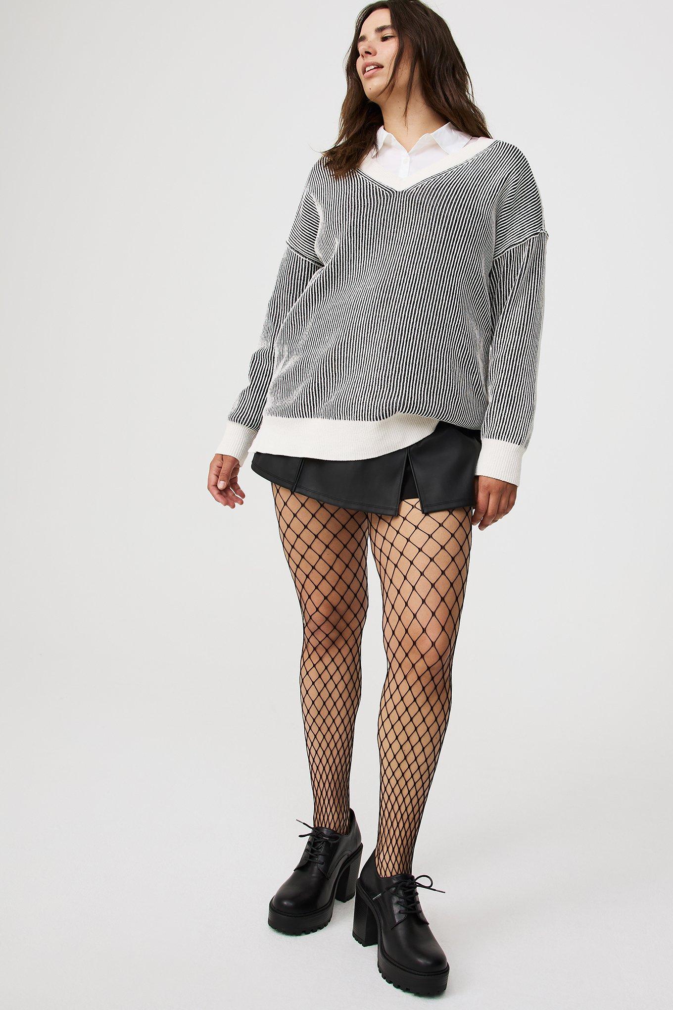 Chenille V-Neck Tunic Pullover Sweater