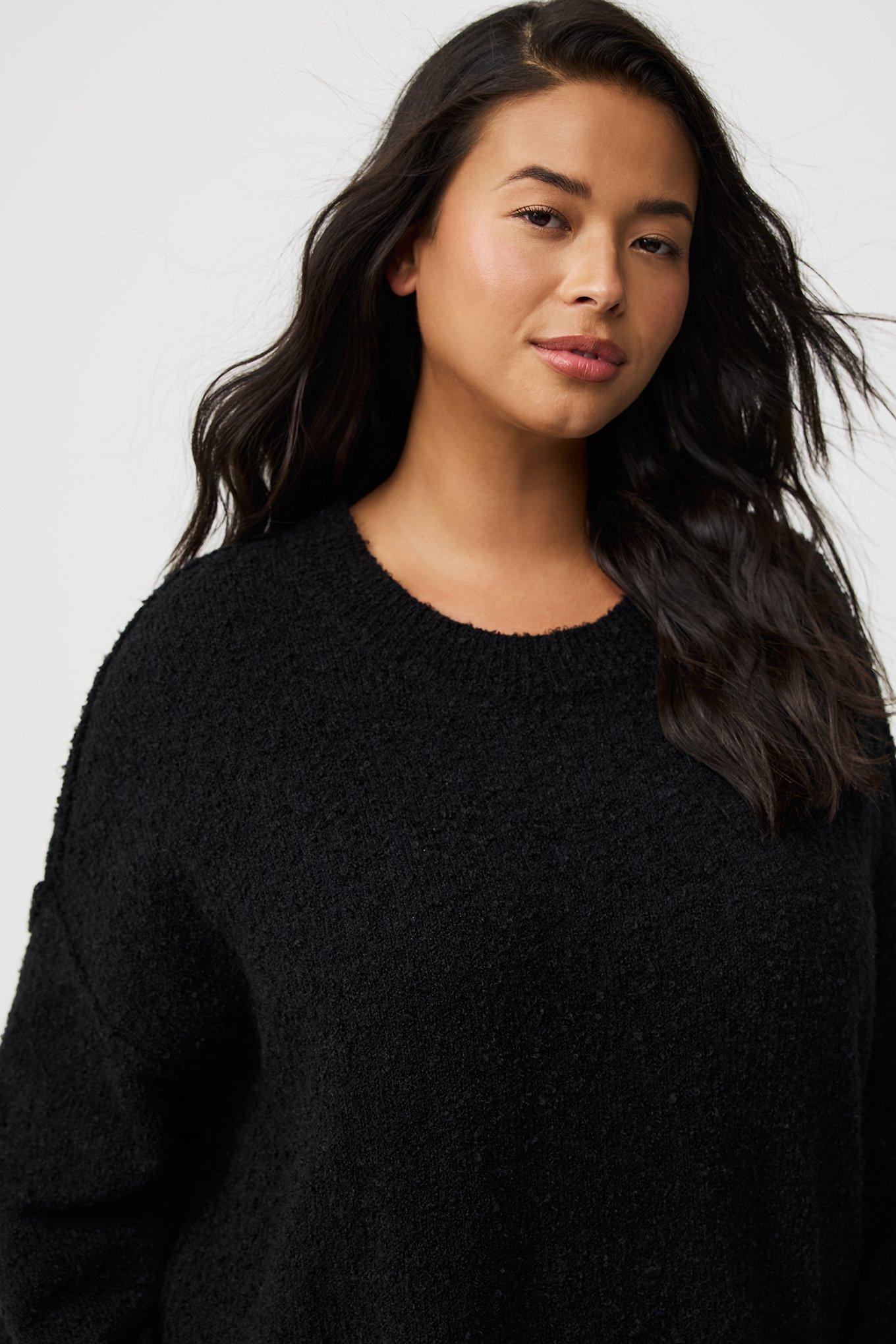 Plus Size - Boucle Crew Tunic Sweater - Torrid