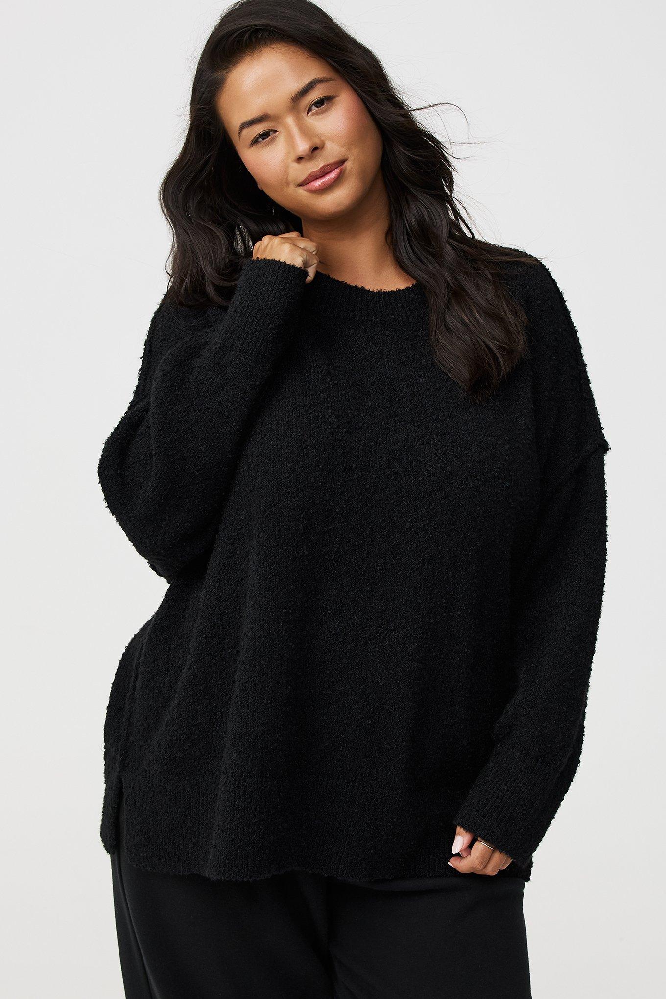 Boucle Crew Tunic Sweater