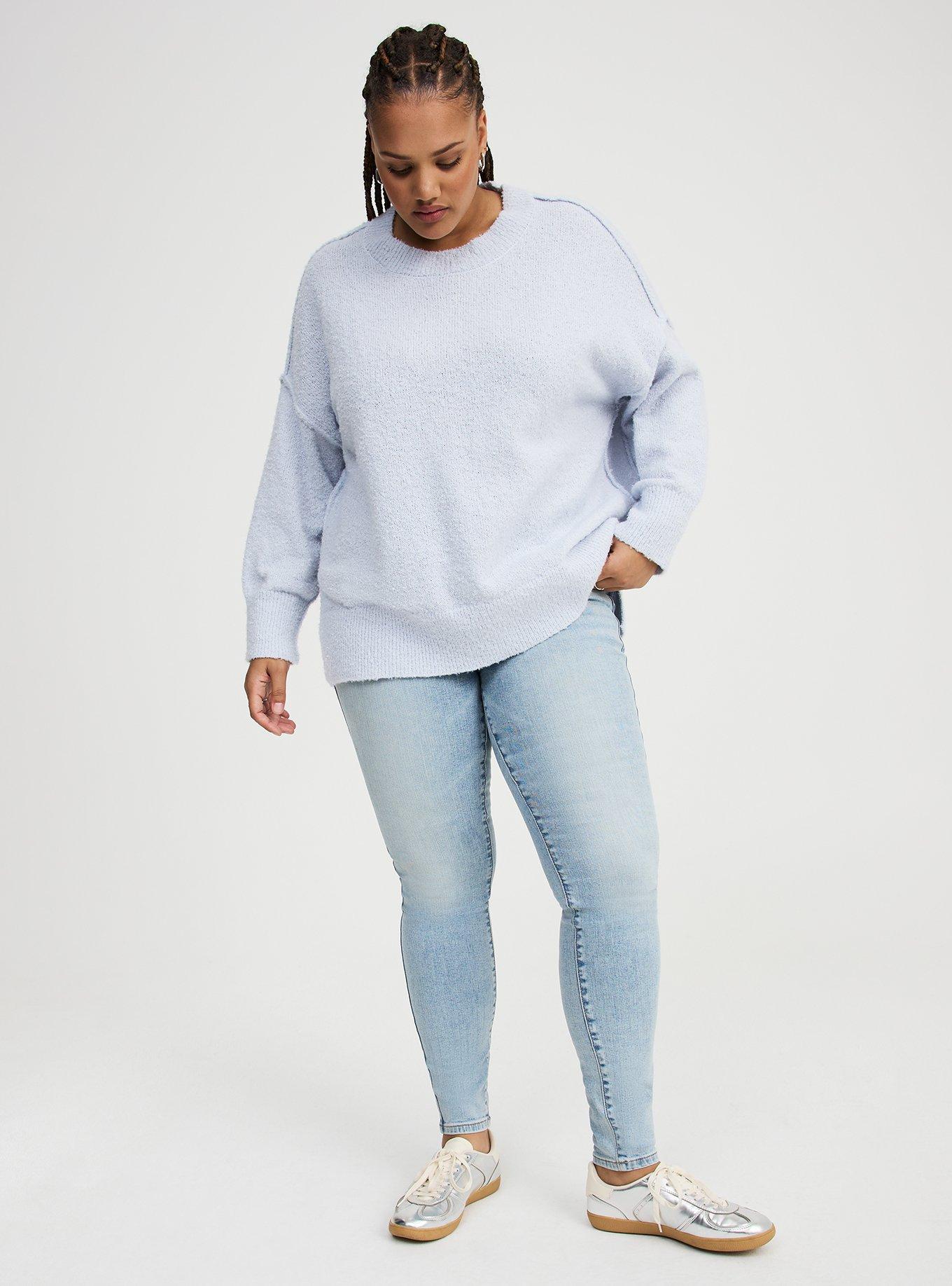 Boucle Crew Tunic Sweater