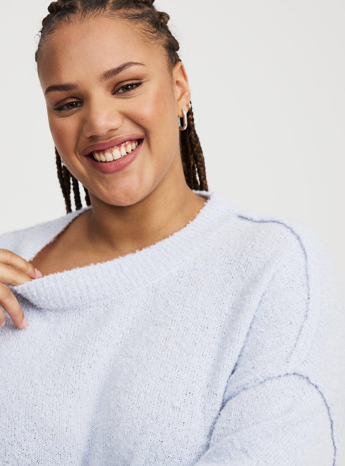 Boucle Crew Tunic Sweater