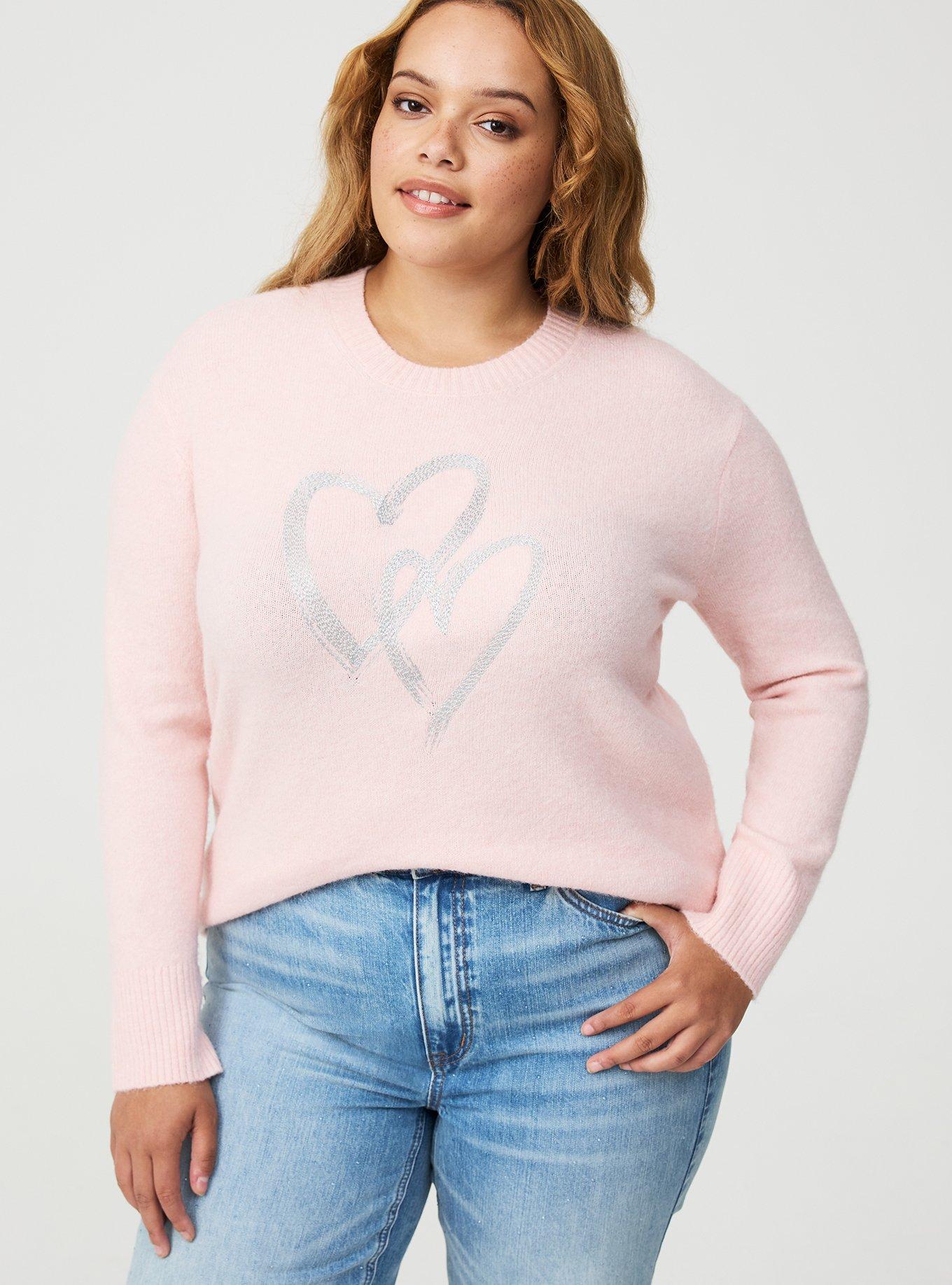 Plus Size Vegan Cashmere Crew Pullover Sweater Torrid
