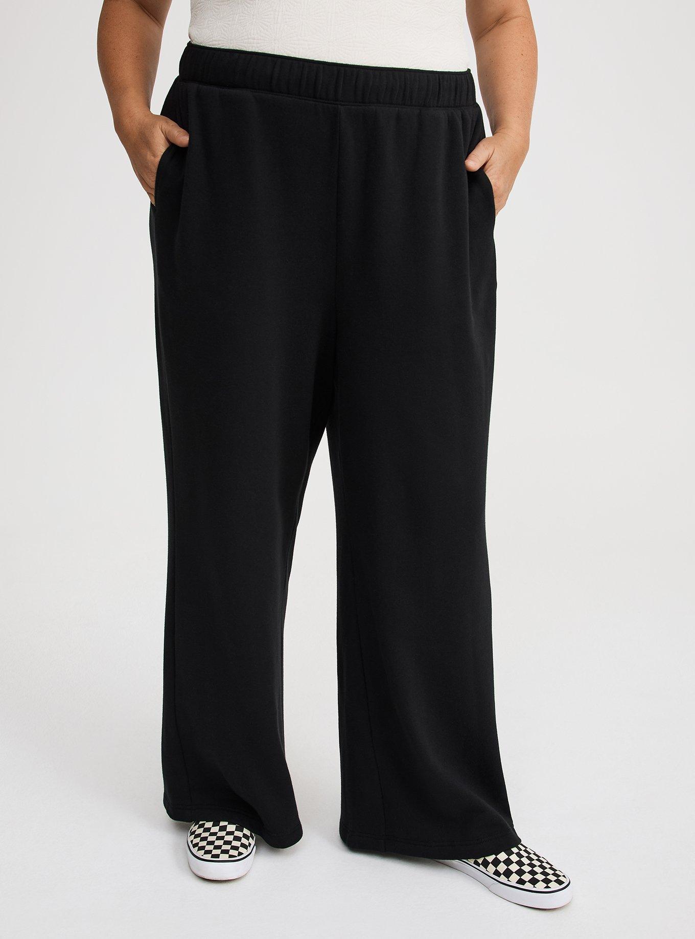 High-Rise Wide Leg Cozy Fleece Pant