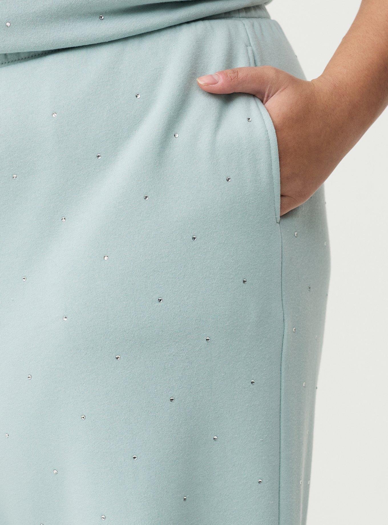 High-Rise Wide Leg Cozy Fleece Pant, GRAY MIST, alternate