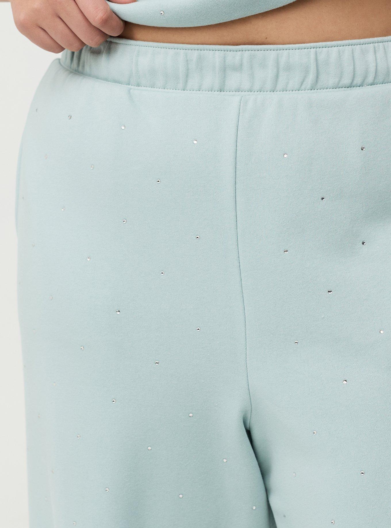 High-Rise Wide Leg Cozy Fleece Pant, GRAY MIST, alternate