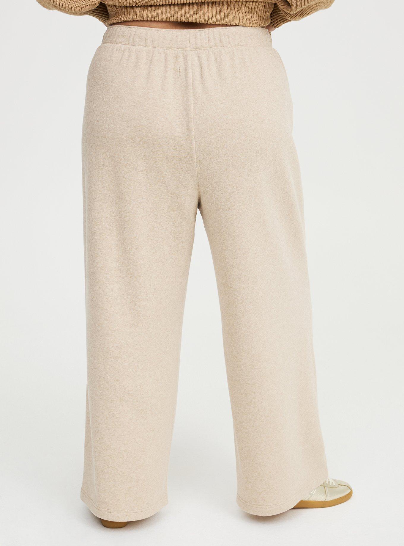 High-Rise Wide Leg Cozy Fleece Pant