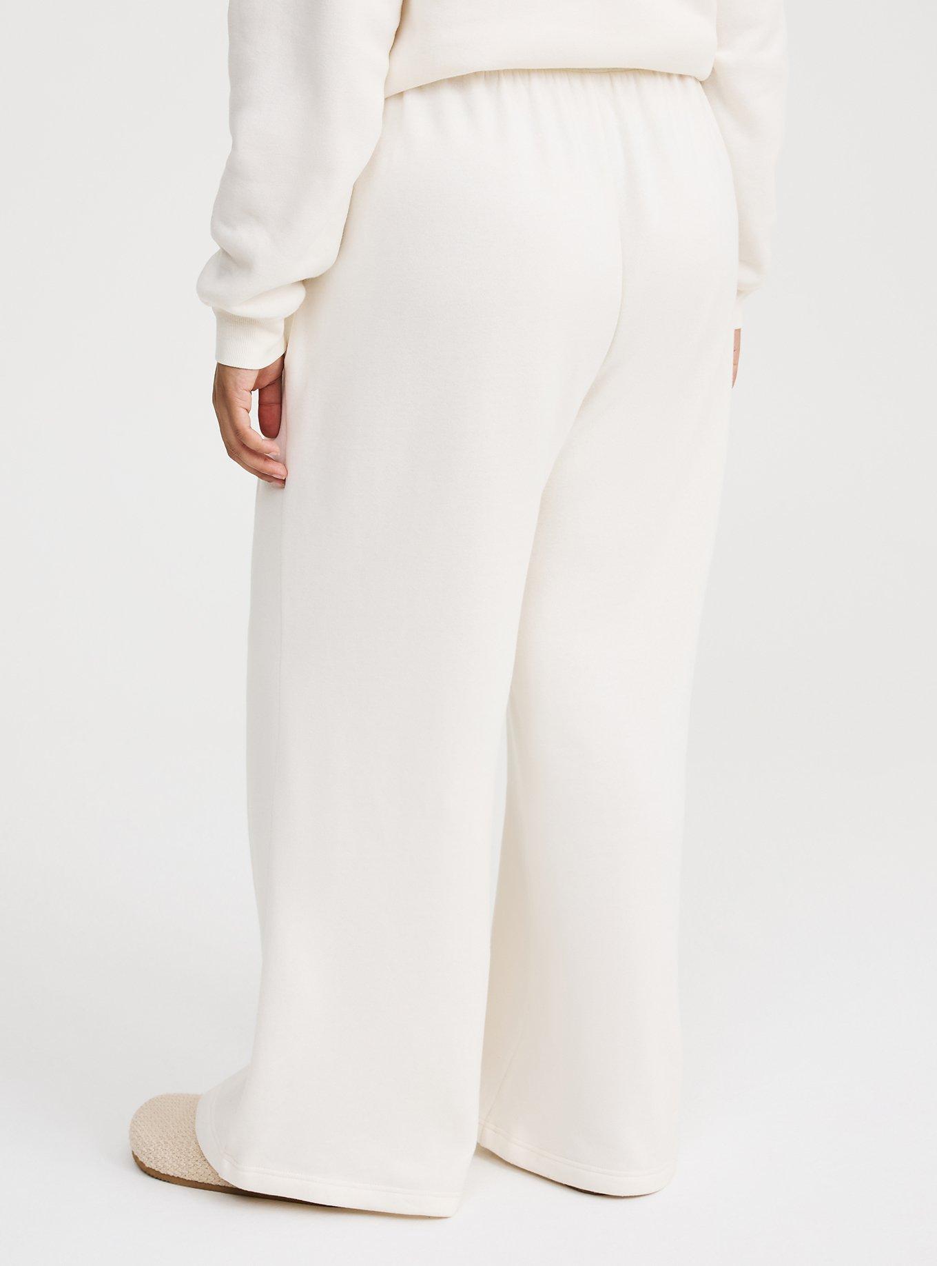 High-Rise Wide Leg Cozy Fleece Pant