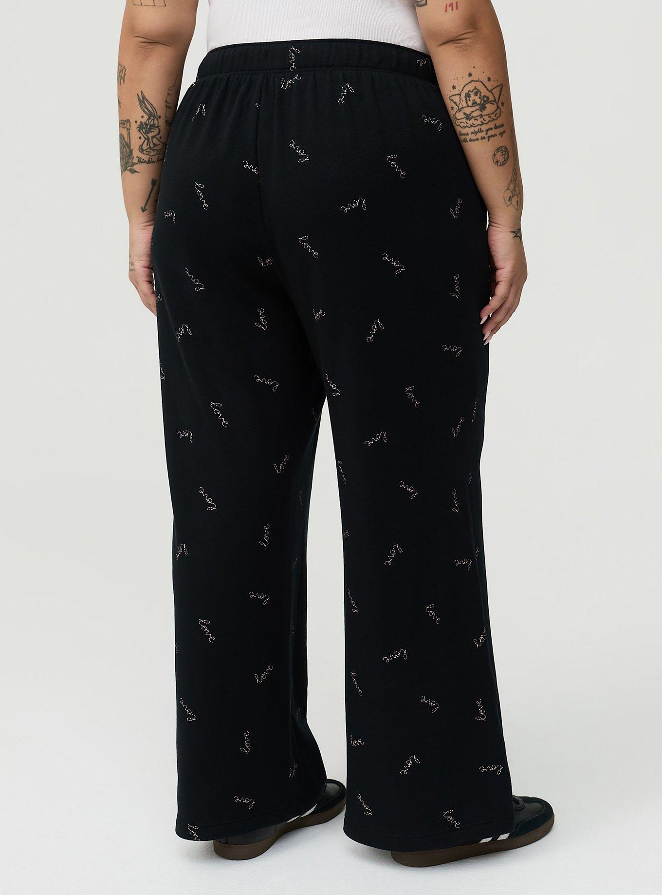 High-Rise Wide Leg Cozy Fleece Pant