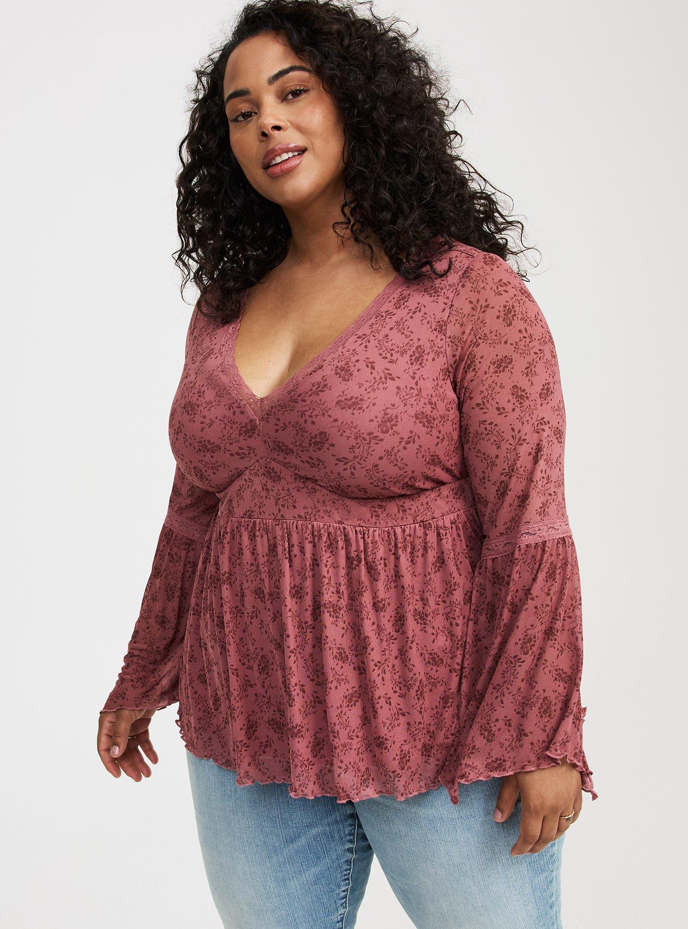 Mesh Long Sleeve Boho Top