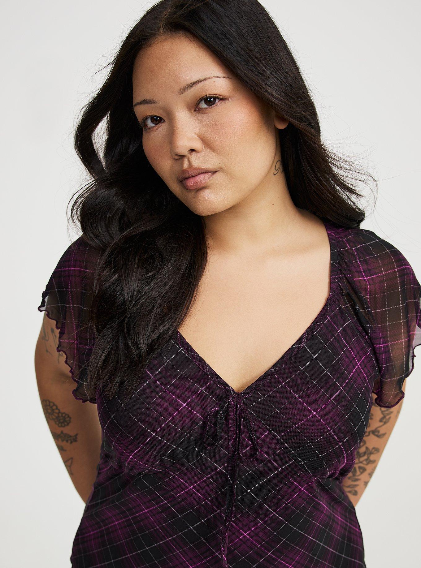 Mesh V-Neck Top