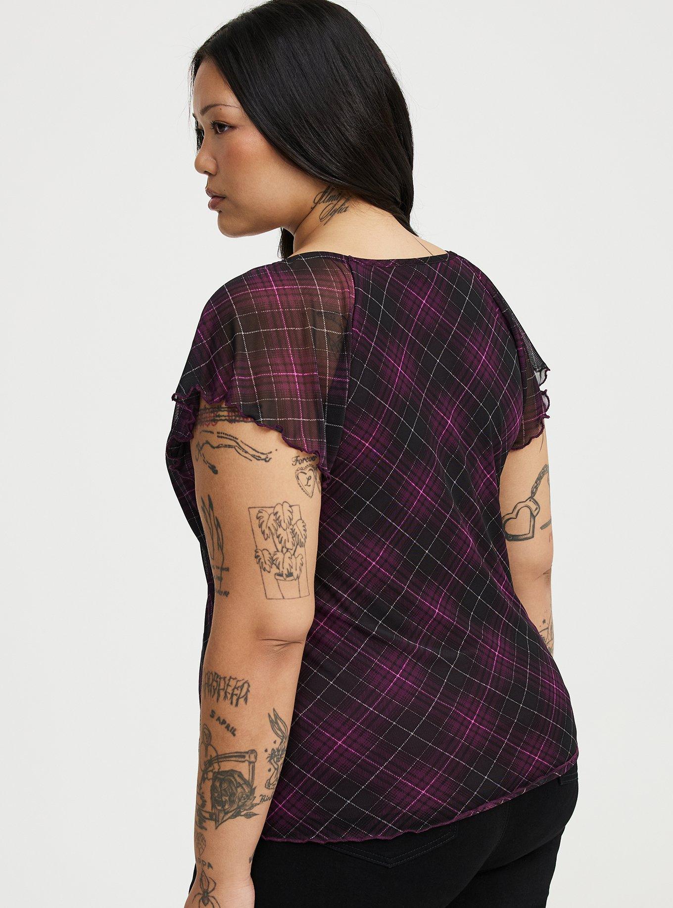 Mesh V-Neck Top