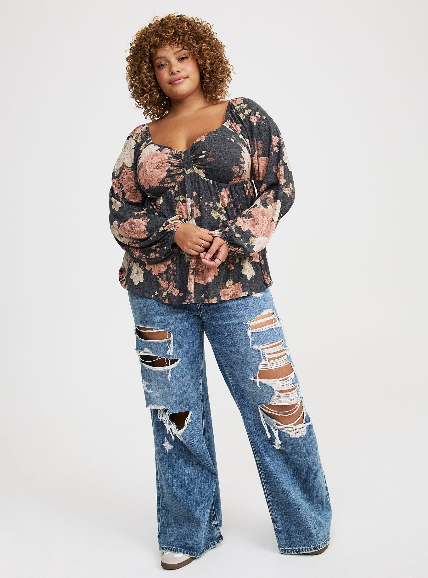 Plus Size - Sweetheart Cinched Babydoll Top - Torrid