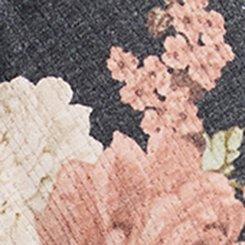 Sweetheart Cinched Babydoll Top, LOVER FLORAL PHANTOM, swatch