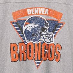 Plus Size NFL Denver Broncos Cotton Jersey Tee, BRONCOS HEATHER GRAY, swatch