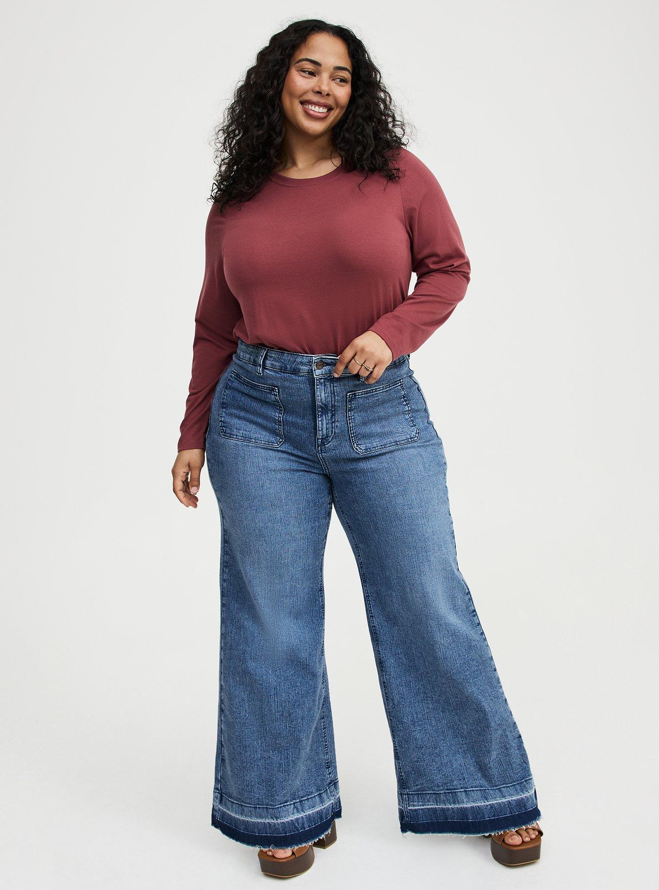 Everyday Crew Long Sleeve Tee, WILD GINGER, alternate