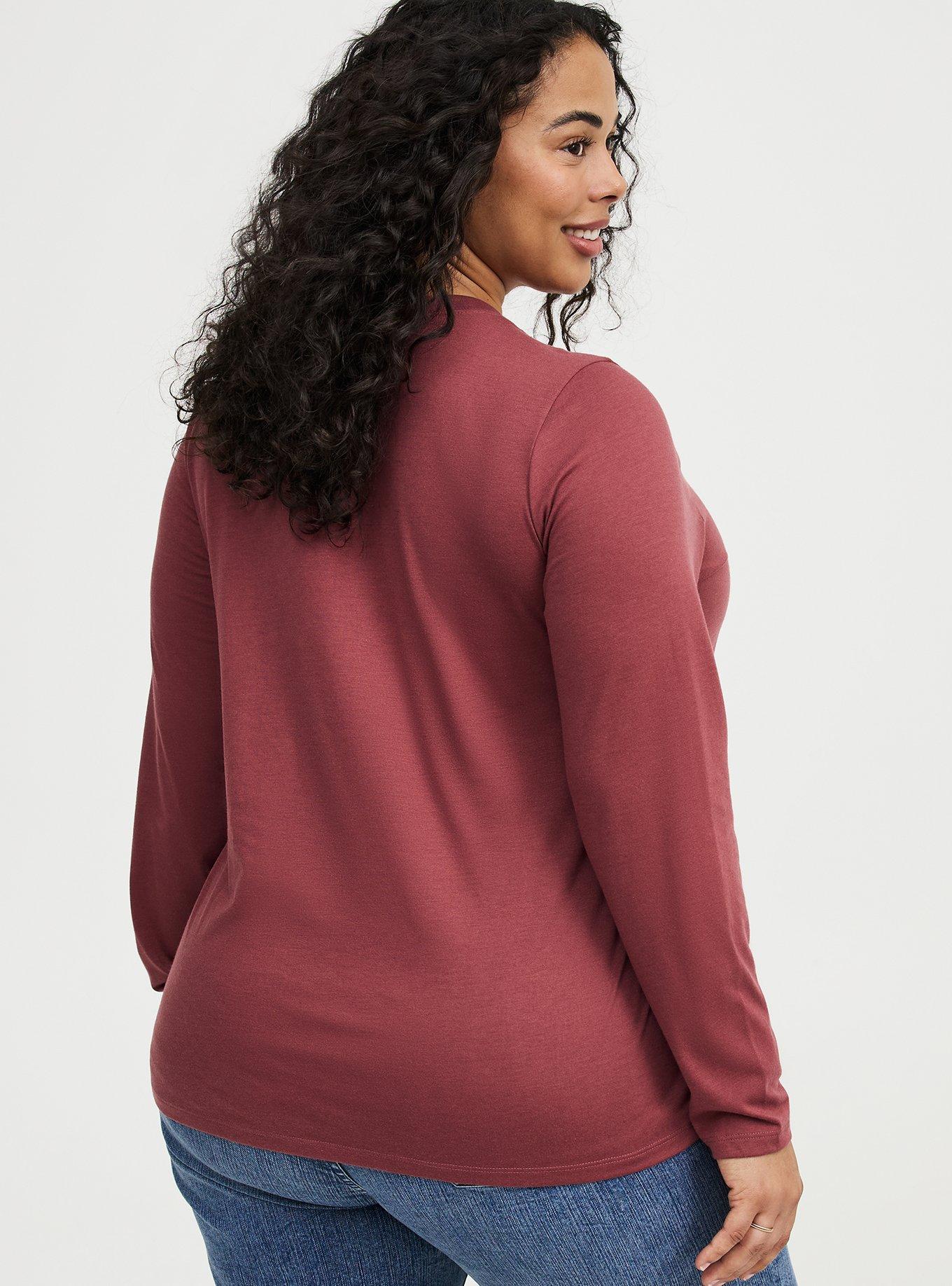Everyday Crew Long Sleeve Tee, WILD GINGER, alternate