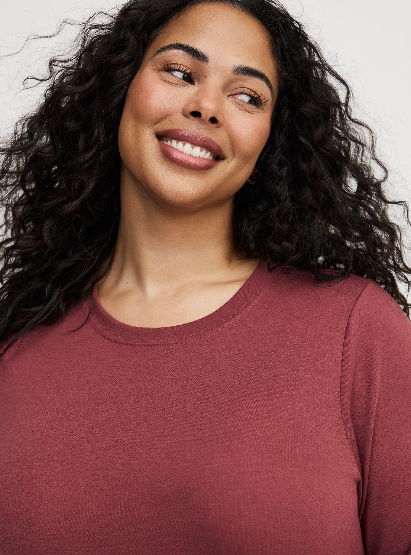 Everyday Crew Long Sleeve Tee, WILD GINGER, alternate