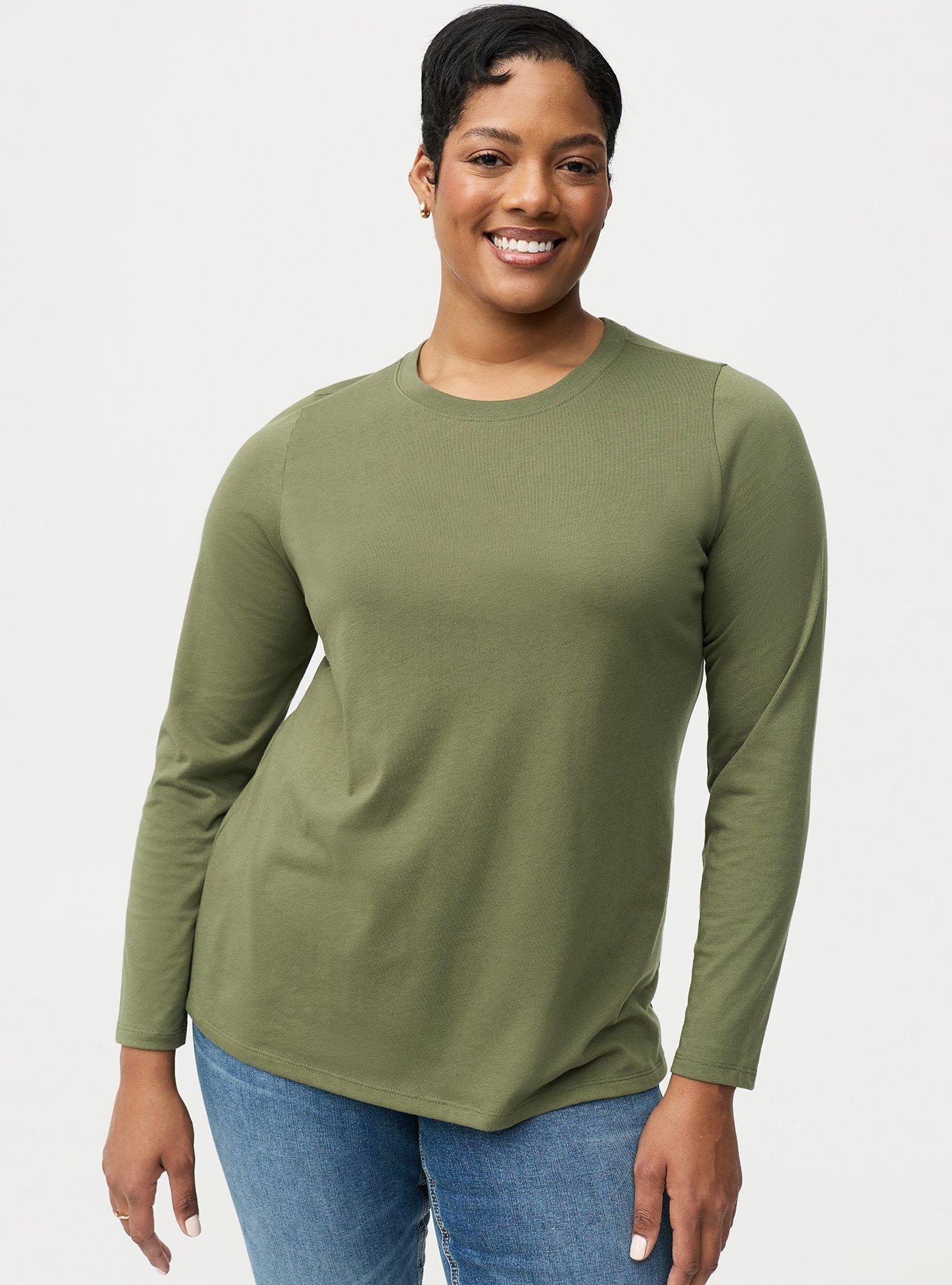 Plus Size - Everyday Crew Long Sleeve Tee - Torrid