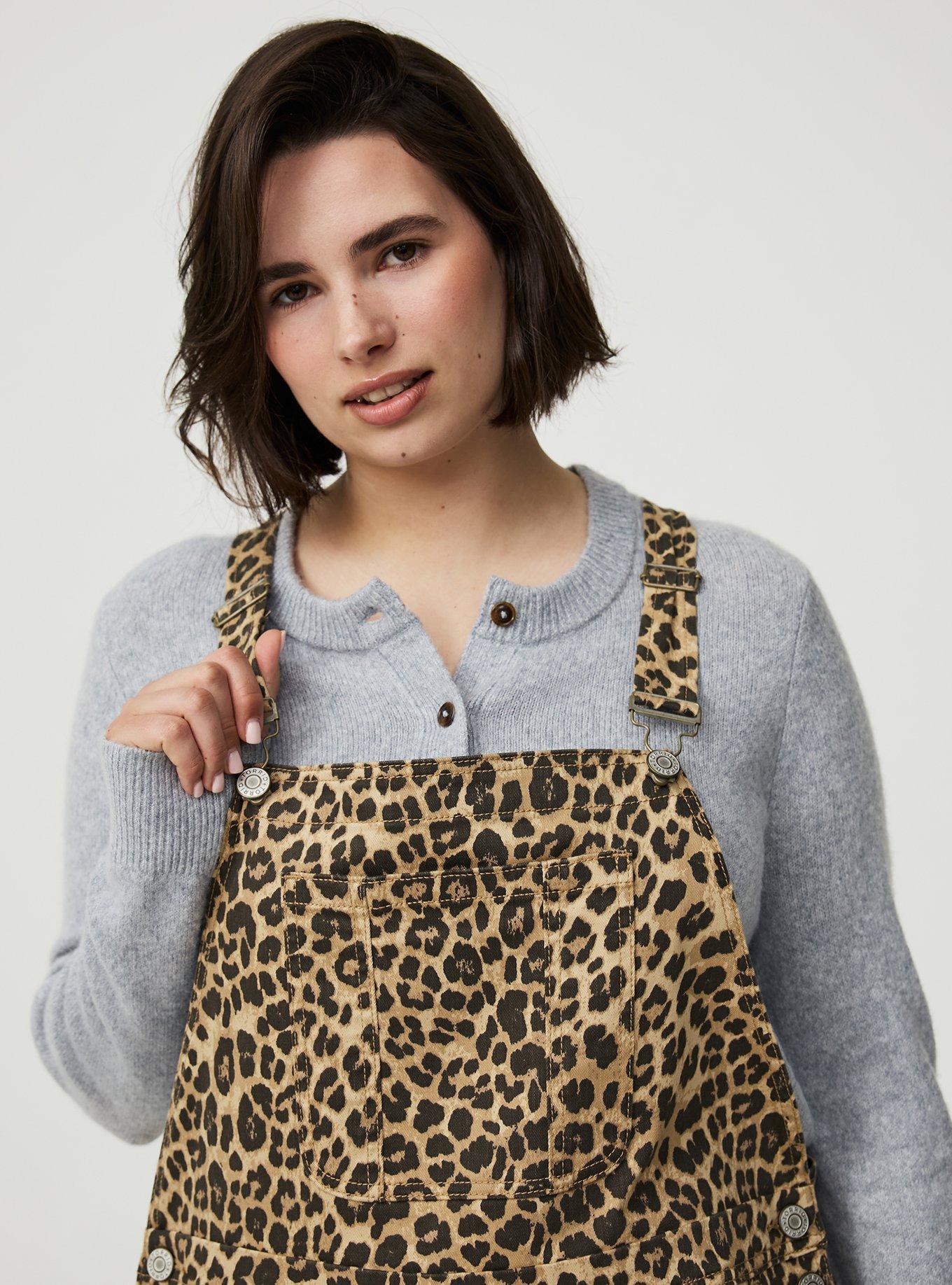 Straight Leg Overall, FIFTIES LEOPARD IVORY, alternate