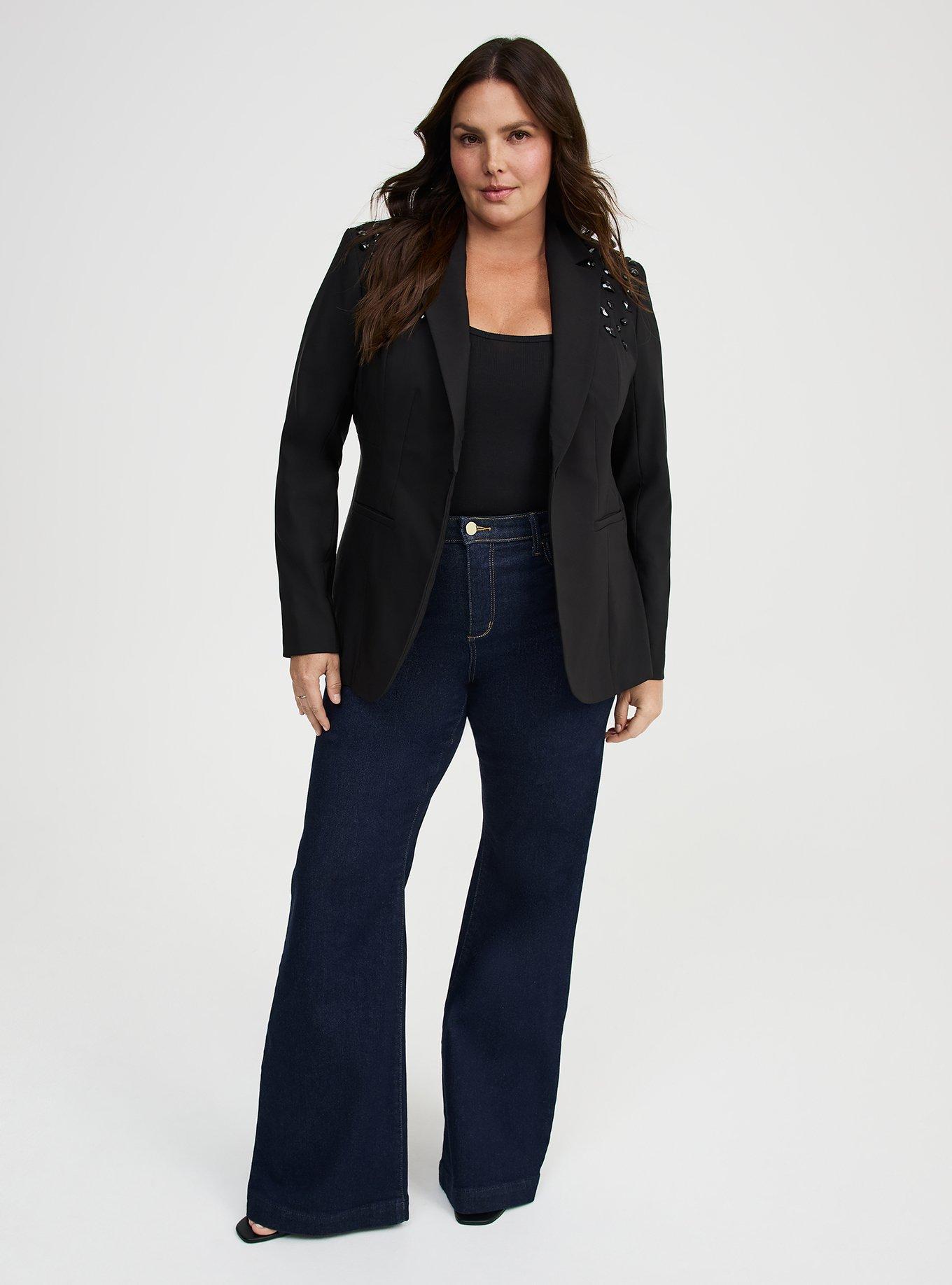 Embellished Cutaway Blazer