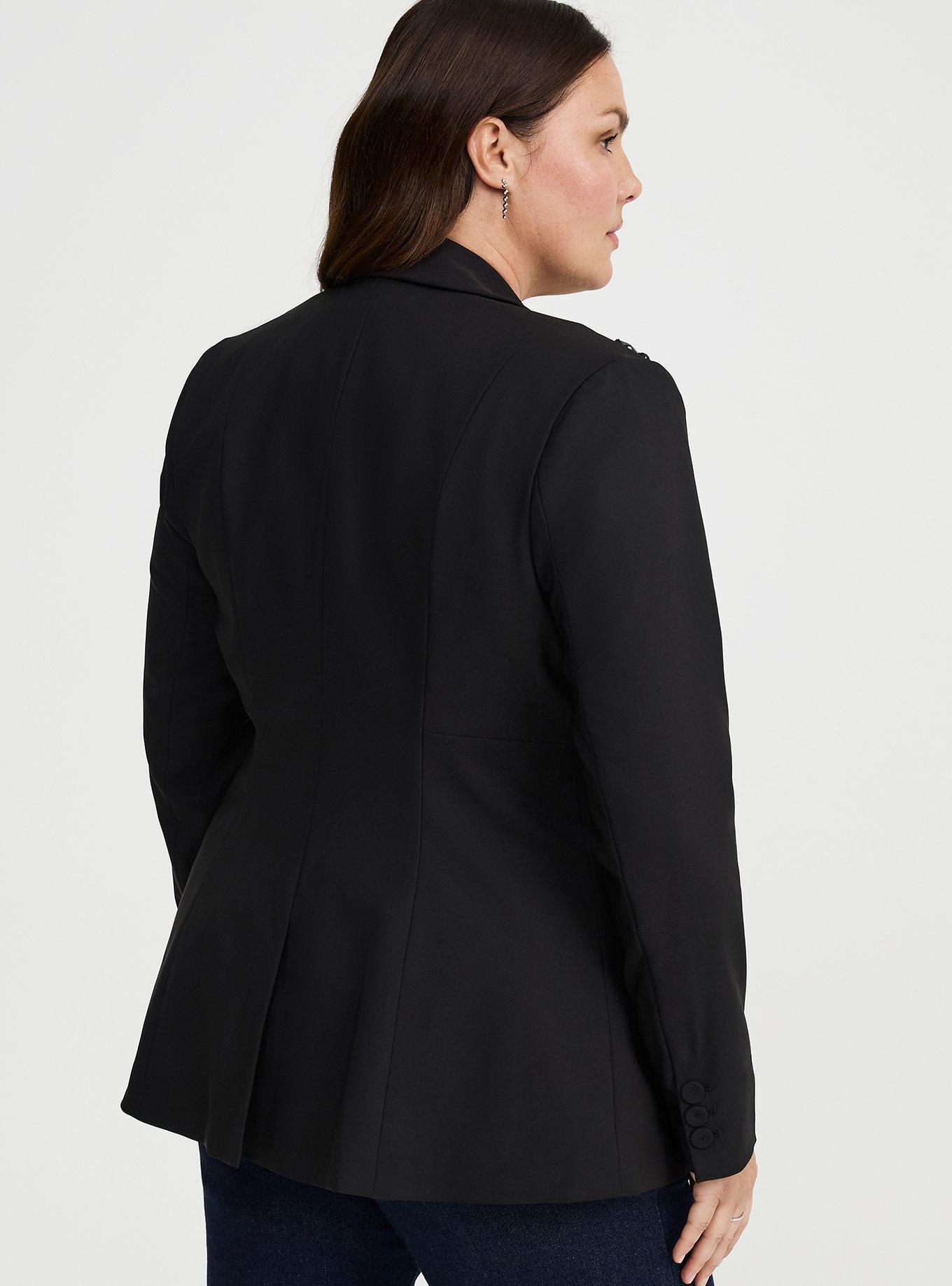 Embellished Cutaway Blazer