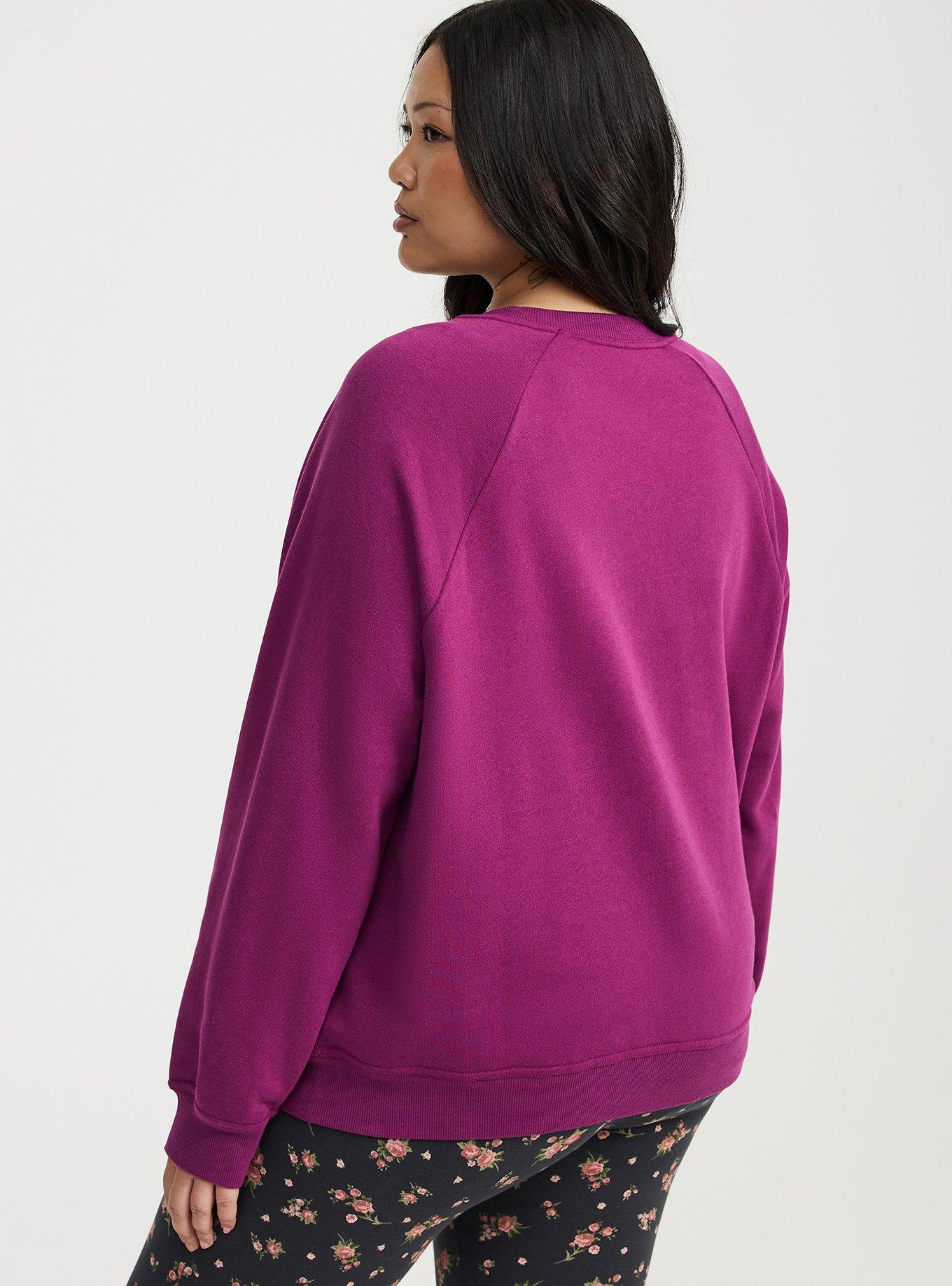 Lace Pullover Crew Sweatshirt